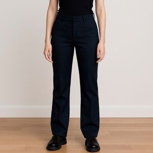 Ann Taylor Blue Low Rise Straight Leg Dress Pants Women’s 2P Goth Grunge Trouser